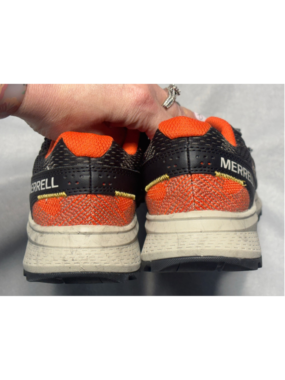 Merrell Fly Strike Men's Trail Running Shoes Size 8.5 Black Orange J067377 - Picture 6 of 9